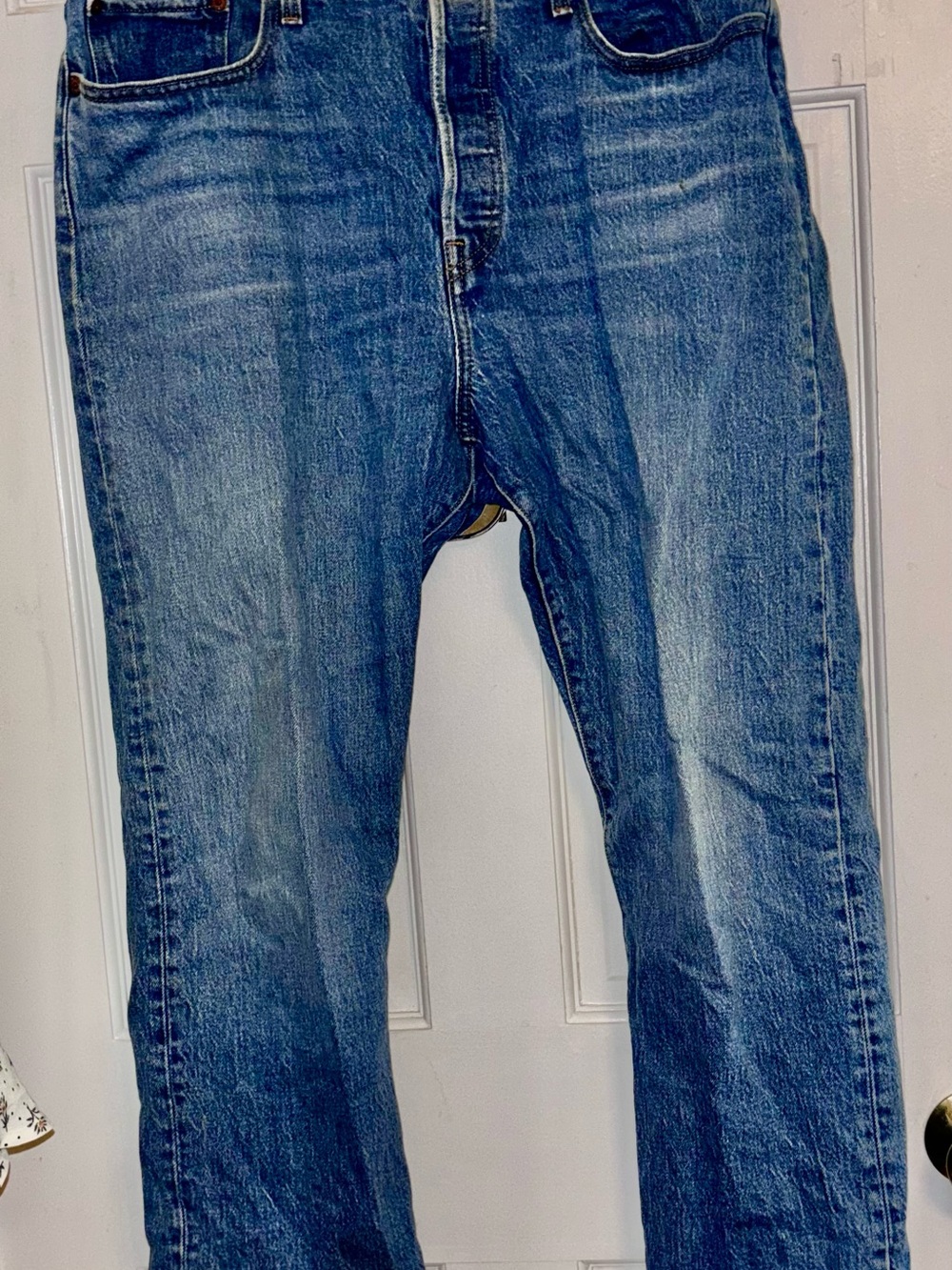 Levi's Women's Blue Cropped Ankle Jeans